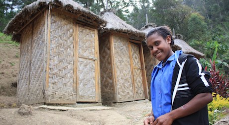 Build school toilets, Eastern Highlands, PNG