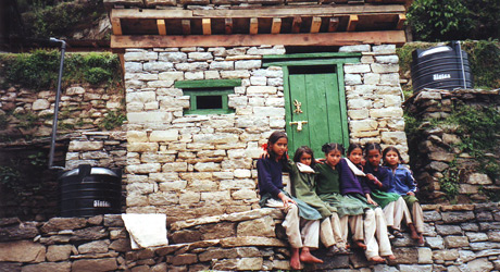 Provide potable water & hygiene education, Khati School