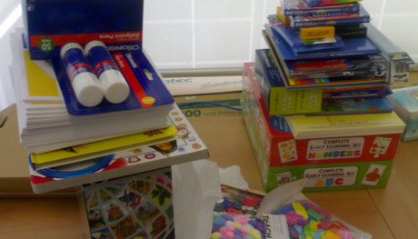 Educational supplies for Infant School, The Gambia